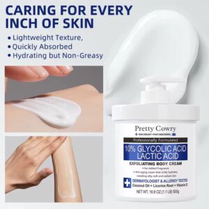 Alternative view of Pretty Cowry 10% Glycolic Acid + Lactic Acid Exfoliating Body Cream – 500g