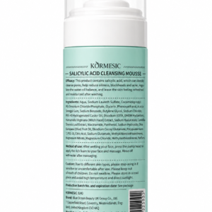Alternative view of KORMESIC Salicylic Acid (BHA) Cleansing Mousse – Deep Pore Cleanser for Oily & Acne-Prone Skin, Helps Unclog Pores, Control Oil & Improve Skin Clarity (Gentle Foaming Face Wash)
