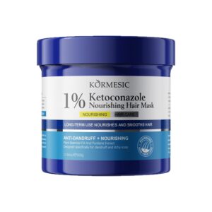 KORMESIC 1% Ketoconazole Nourishing Hair Mask – Anti-Dandruff Scalp Care Treatment, Deep Moisturising & Smoothing Hair Mask for Dry, Itchy & Flake-Prone Scalp (500g)