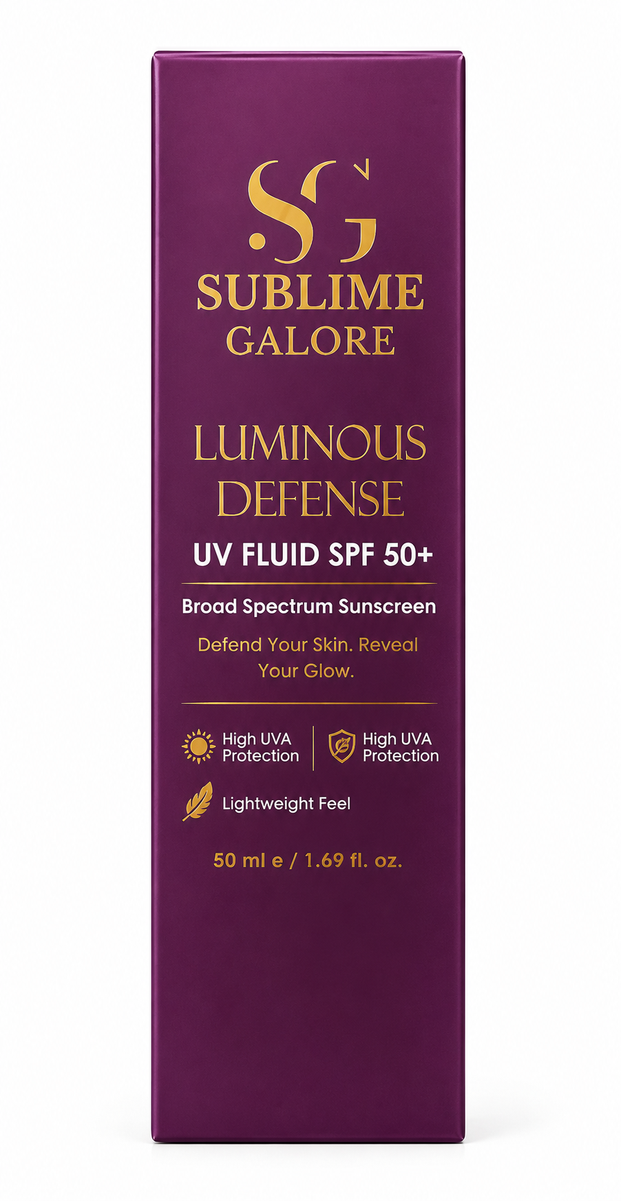 Sublime Galore Luminous Defense UV Fluid SPF 50+ (50ml) - Image 6