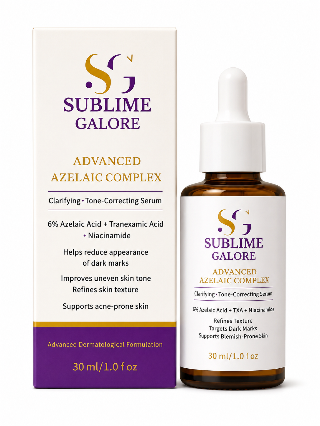 Sublime Galore Advanced Azelaic Complex Clarifying Tone-Correcting Serum - Image 6