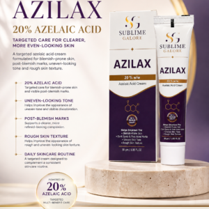 Alternative view of Azelaic Acid Cream 20% | Sublime Galore AZILAX