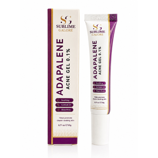 Sublime Galore Adapalene Gel 0.1% – Acne Gel for Acne-Prone Skin 20g