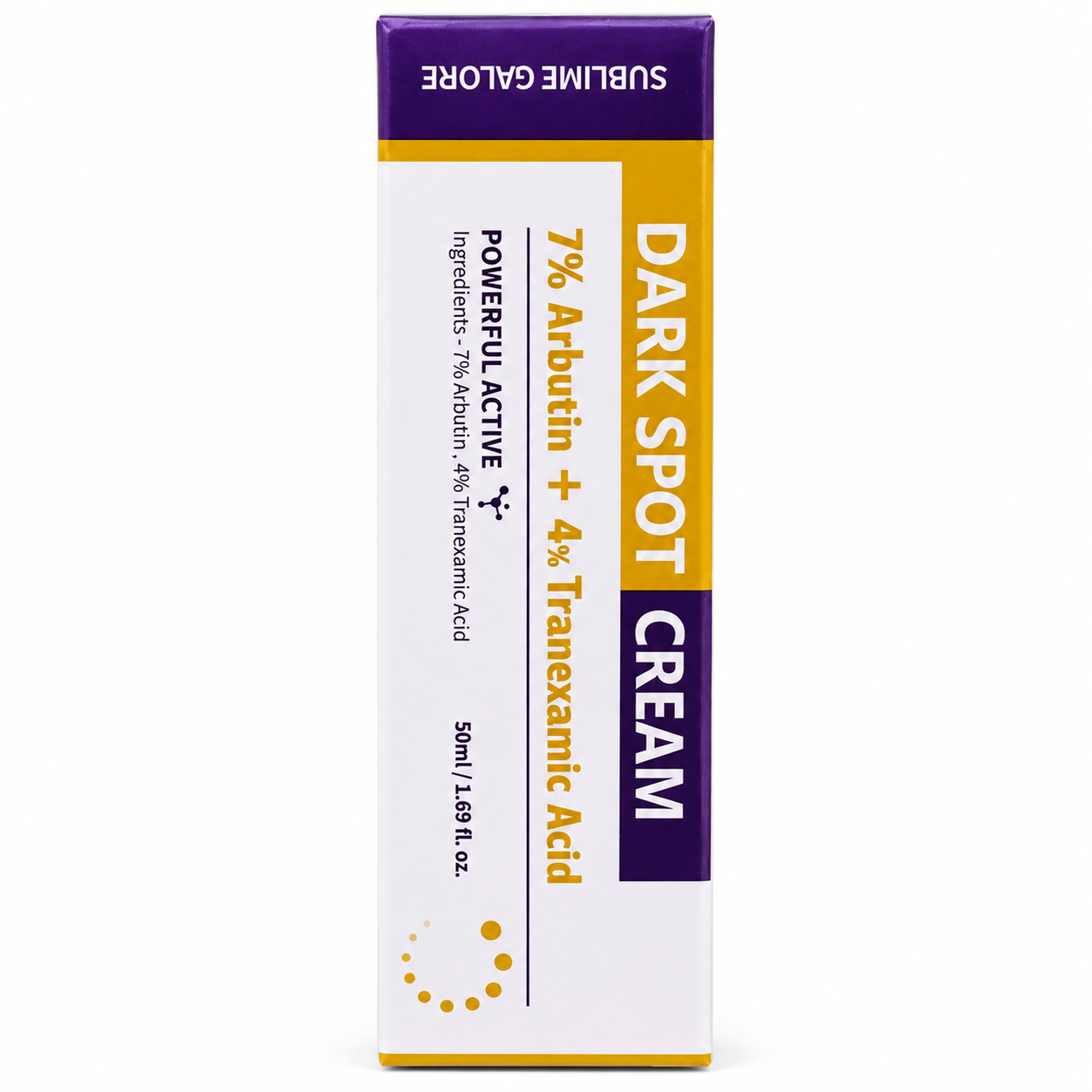 Dark Spot Cream 50ml | 7% Alpha Arbutin + 4% Tranexamic Acid | Sublime Galore - Image 4
