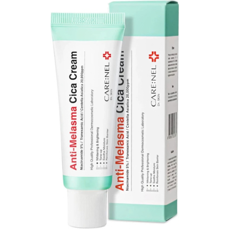 CARE:NEL Anti-Melasma Cica Cream 40ml tube and box